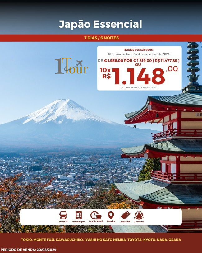 Viagem Japão - 1tour